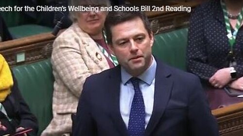 Chris speaking in parliament